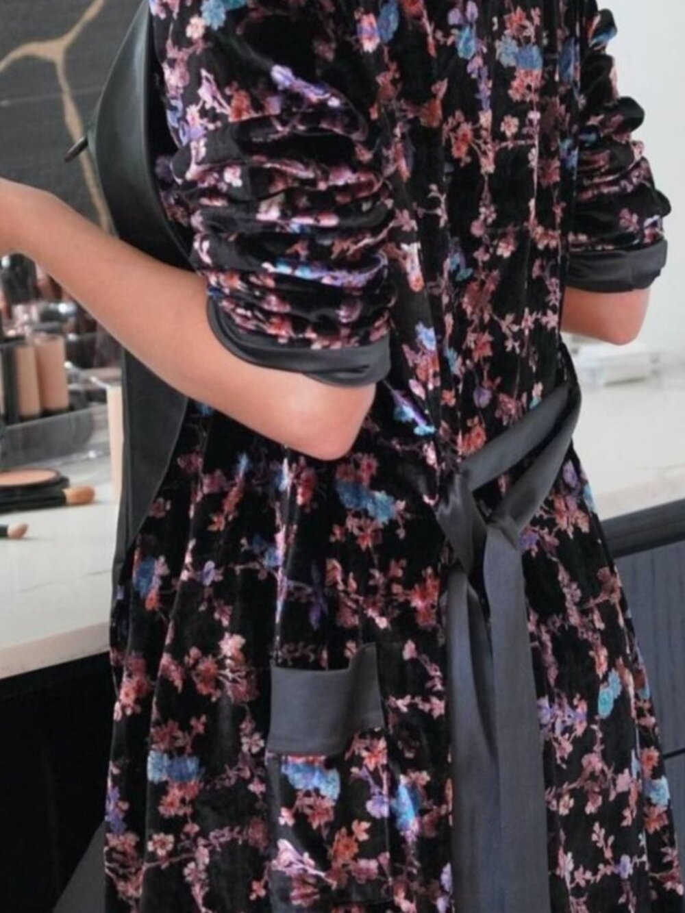 Victoria's Secret Floral Burnout Velvet Long Robe XS - Picture 13 of 13